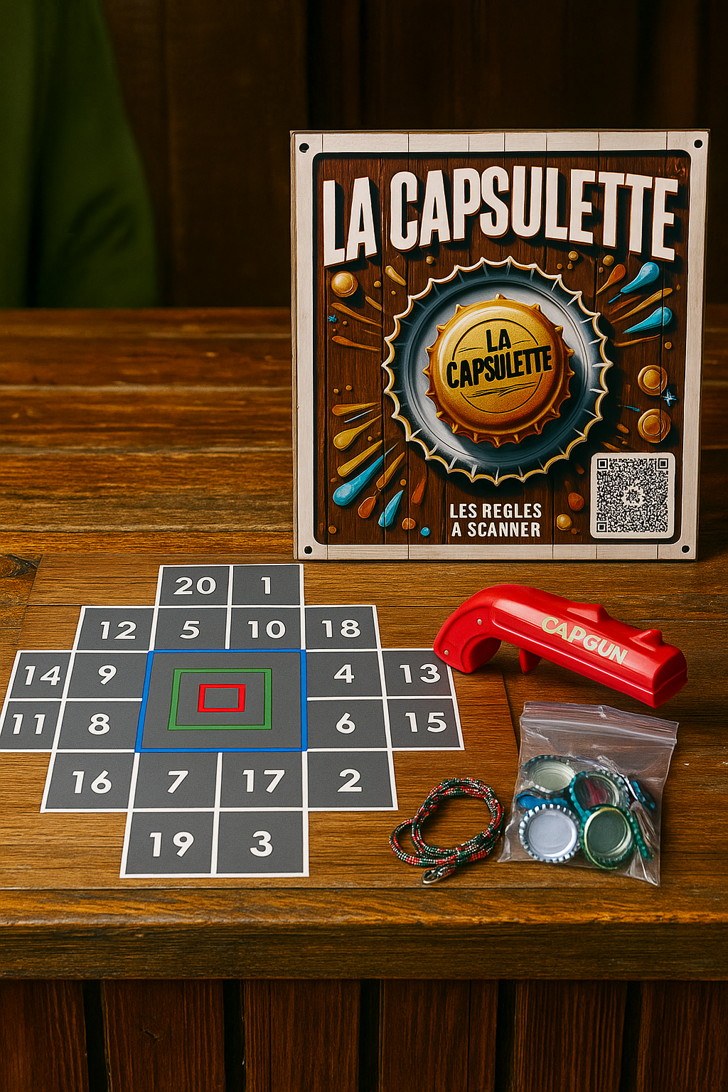 Capsulette plaque magnétique