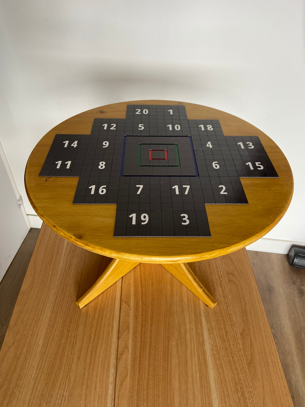 Capsule holder for wooden game